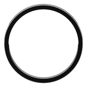 10K White 2 mm Flat Band Size 12