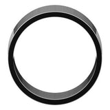 18K White 10 mm Flat Band Size 7.5