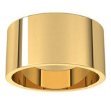 14K Yellow 10 mm Flat Band Size 8