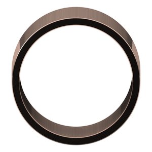 14K Rose 12 mm Flat Band Size 12.5