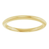 14K Yellow Knife Edge Band Size 7