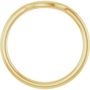 14K Yellow Contour Band
