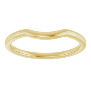 14K Yellow Contour Band