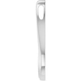 14K White Freeform Pendant