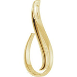 14K Yellow Freeform Pendant