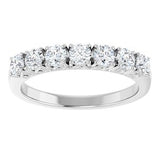 14K White 3/4 CTW Natural Diamond Anniversary Band