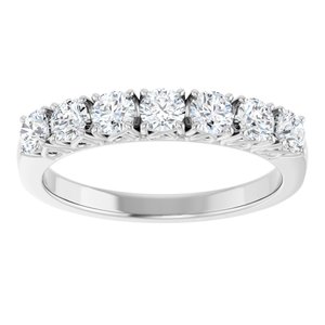 14K White 3/4 CTW Natural Diamond Anniversary Band