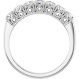 14K White 3/4 CTW Natural Diamond Anniversary Band