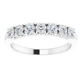 14K White 1/2 CTW Natural Diamond Anniversary Band