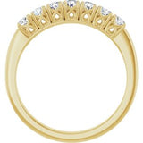 14K Yellow 3/8 CTW Natural Diamond Anniversary Band
