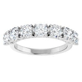 14K White 1 5/8 CTW Natural Diamond Anniversary Band