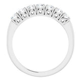 14K White 1/2 CTW Natural Diamond Anniversary Band