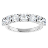 14K White 1 1/3 CTW Natural Diamond Anniversary Band
