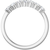 14K White 1/3 CTW Natural Diamond Anniversary Band