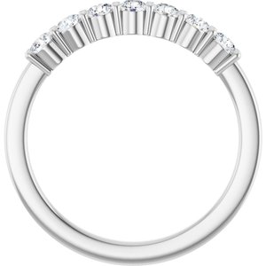 14K White 1/3 CTW Natural Diamond Anniversary Band