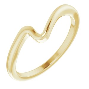 14K Yellow Band for 4.4 mm Round Ring