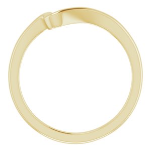 14K Yellow Band for 4.4 mm Round Ring