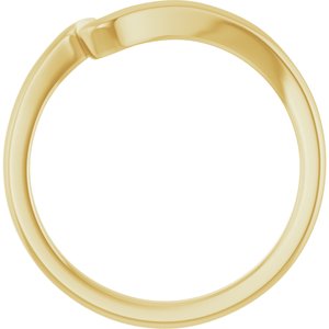 14K Yellow Band for 5.2 mm Round Ring