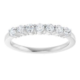 14K White 1/3 CTW Natural Diamond Anniversary Band