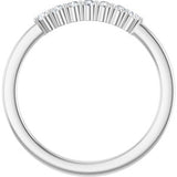 14K White 1/8 CTW Natural Diamond Anniversary Band