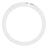 Platinum Band for 6x4 mm Emerald Ring