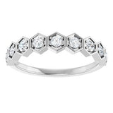 14K White 1/3 CTW Natural Diamond Stackable Ring