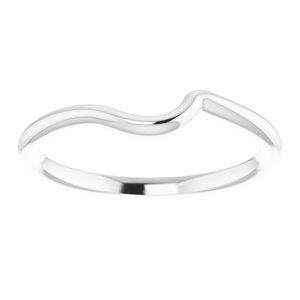 14K White Matching Band