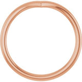 14K Rose V Contour Band
