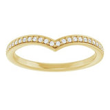 14K Yellow 1/8 CTW Natural Diamond Band