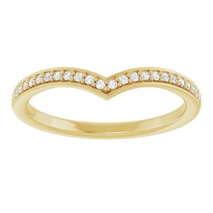 14K Yellow 1/8 CTW Natural Diamond Band