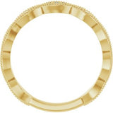 14K Yellow 1/5 CTW Natural Diamond Infinity-Inspired Anniversary Band