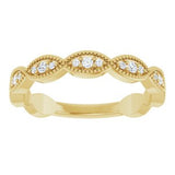 14K Yellow 1/5 CTW Natural Diamond Infinity-Inspired Anniversary Band