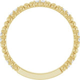14K Yellow 1/8 CTW Natural Diamond Anniversary Band