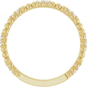 14K Yellow 1/8 CTW Natural Diamond Anniversary Band