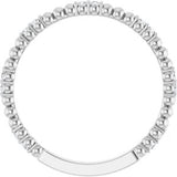Platinum 1/8 CTW Natural Diamond Anniversary Band