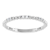 Platinum 1/8 CTW Natural Diamond Anniversary Band