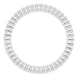14K White 1/2 CTW Natural Diamond Eternity Band Size 4.5
