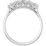 Platinum 1/2 CTW Natural Diamond Anniversary Band