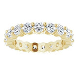 14K Yellow 1 5/8 CTW Natural Diamond Eternity Band Size 4