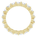 14K Yellow 1 5/8 CTW Natural Diamond Eternity Band Size 4