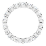 Platinum 1 5/8 CTW Natural Diamond Eternity Band Size 4