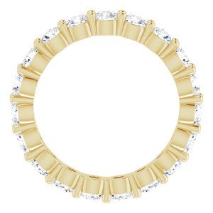 14K Yellow 1 3/4 CTW Natural Diamond Eternity Band Size 4.5