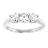14K White 3/5 CTW Natural Diamond Anniversary Band