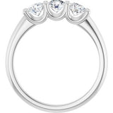 14K White 3/5 CTW Natural Diamond Anniversary Band
