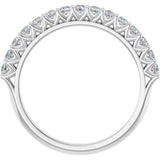 Platinum 1/2 CTW Natural Diamond Anniversary Band