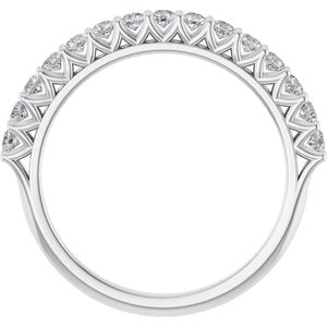 Platinum 1/2 CTW Natural Diamond Anniversary Band