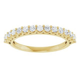 14K Yellow 1/2 CTW Natural Diamond Anniversary Band