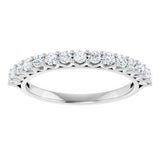 Platinum 1/2 CTW Natural Diamond Anniversary Band