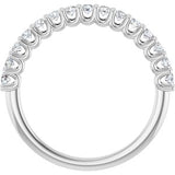 Platinum 3/8 CTW Natural Diamond Anniversary Band