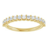 14K Yellow 3/8 CTW Natural Diamond Anniversary Band